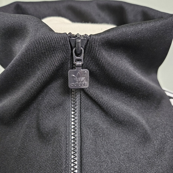 Adidas Adicolor Funnel Neck Track Top Pullover Black Qtr Zip Jacket Small NWT - Picture 12 of 16